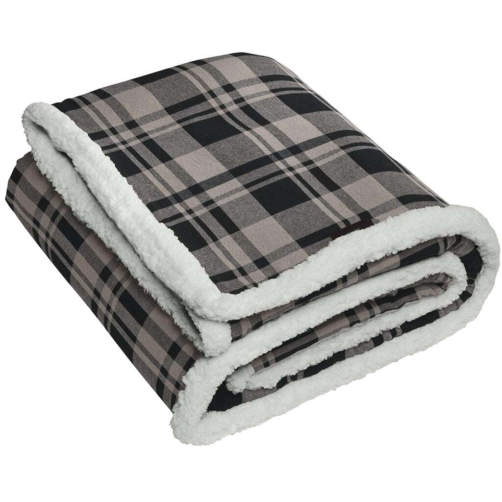 Black Uneven Plaid