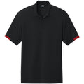 ST444-Black/ Deep Red